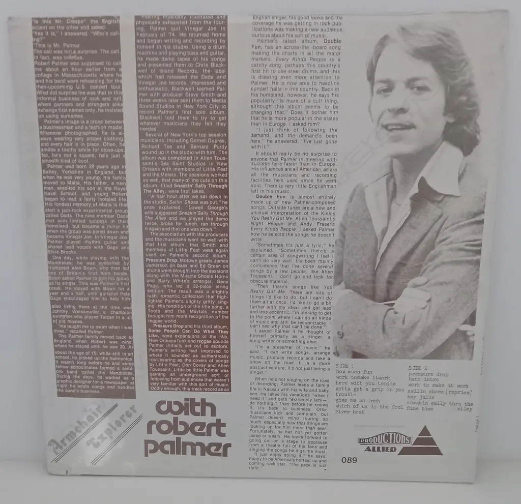 Robert Palmer, Armchair Explorer, (Sealed Album) Image 1++